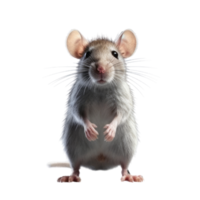 illustration målning av söt råtta isolerat transparent bakgrund, digital konst, ai genererad, generativ ai png