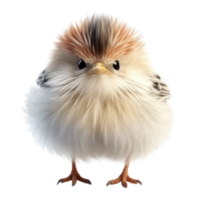 Illustration painting of cute bird isolated transparent background, Digital art, , png