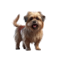 illustrazione pittura di carino cane isolato trasparente sfondo, digitale arte, ai generato, generativo ai png