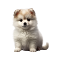 Illustration painting of cute dog isolated transparent background, Digital art, , png
