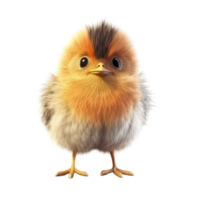 Illustration painting of cute bird isolated transparent background, Digital art, , png