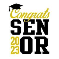 Congratulations Class of 2023. Congratulations graduates 2023 banner. vector