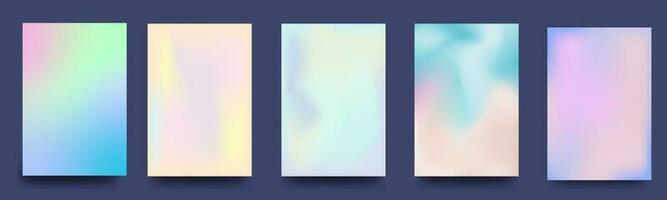 Set of gradient backgrounds. Creative smooth gradient for cover, banner, postcard, flyer, poster.Background modern twisty design. Vector illustration