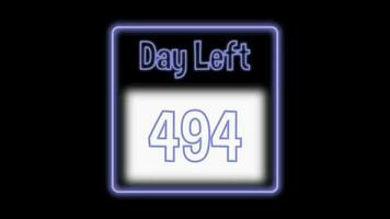 494 journée la gauche néon lumière Animé video