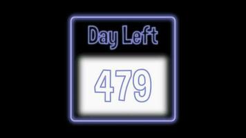 479 journée la gauche néon lumière Animé video