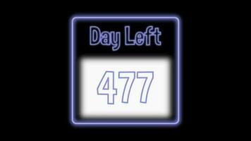 477 journée la gauche néon lumière Animé video