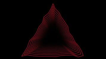 Red Triangle Wiggle Loop Animation. Video animation Ultra HD 4K