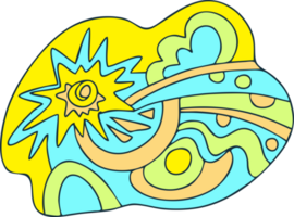 background doodle conditional image of symbols of summer and nature png