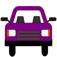 diep Purper kleur auto Aan transparant achtergrond. PNG illustratie.