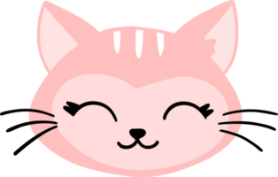 schattig kattengezicht png