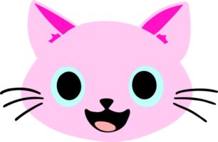 Cute cat face png