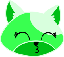 Cute cat face png