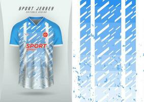 Background for sports jersey, soccer jersey, running jersey, racing jersey, blue pattern with design. vector
