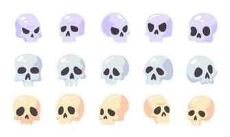 dead man skull cartoon halloween night horror vector