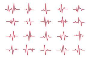 heart rhythm graph Checking your heartbeat for diagnosis vector