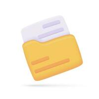 3d yellow envelope. Electronic mailing concept. online communication vector