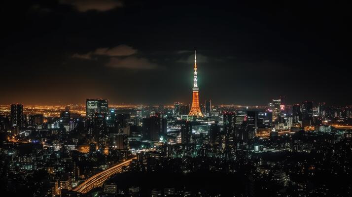 Tokyo Night City Stock Photos, Images and Backgrounds for Free Download