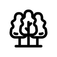 forest icon line style vector