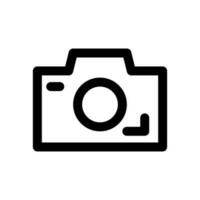 camera icon line style vector