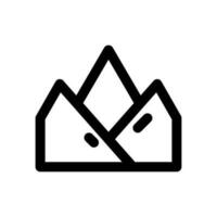 mountain icon line style vector