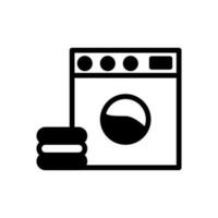 laundry icon solid style vector