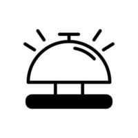 bell icon flat style vector