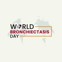 Vector world bronchiectasis day background
