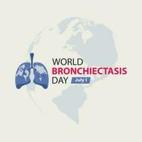 World bronchiectasis day background vector