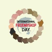 vector internacional amistad día antecedentes
