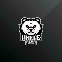 bear angry logo gaming esport design vector