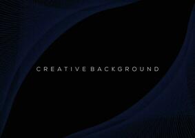 abstract dark blue line background vector