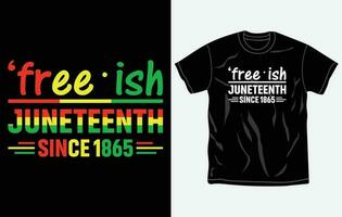 Juneteenth tshirt design and print template, Quotes, Typography design, June 19, African American shirt design, Fully editable vector template.