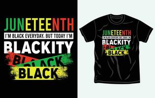 Juneteenth tshirt design and print template, Quotes, Typography design, June 19, African American shirt design, Fully editable vector template.