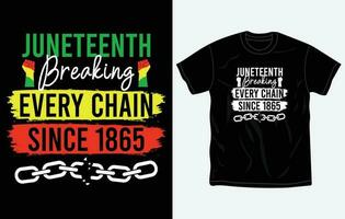 Juneteenth tshirt design and print template, Quotes, Typography design, June 19, African American shirt design, Fully editable vector template.