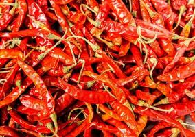 Background and texture of dried chilli. photo