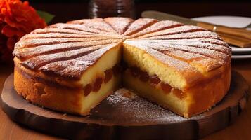 gateau basque, standard of the french basque country. photo