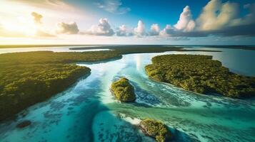 breathtaking see of the blue sea. Creative resource, photo