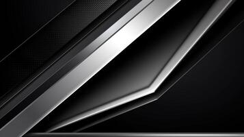 Abstract black and grey metallic design modern futuristic technology background photo