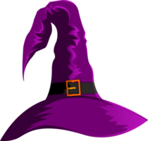 sorcière chapeau de Halloween illustration avec violet Couleur png