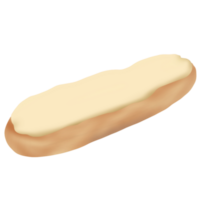 Vanilla eclair isolated png