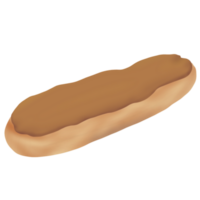 Coffee eclair isolated png