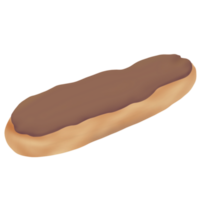 Chocolate eclair isolated png