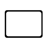 negro frontera rectángulo marco, tableta marco , tableta blanco aislado png
