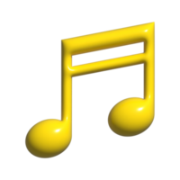 musik 3d ikon png