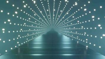 abstrait lumière science-fiction tunnel sans couture boucle, 4k 3d animation Contexte video