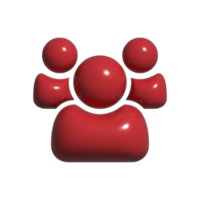 3d icon of group people png
