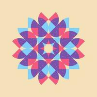 Geometric object  with riso print effect. Vector. Graphic element  for fabric, textile, clothing, wrapping paper, wallpaper, poster. Graphic element.  Perfect For your own decoration or design vector