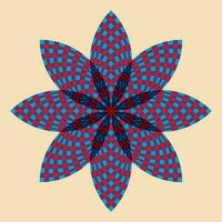 Geometric object  with riso print effect. Vector. Graphic element  for fabric, textile, clothing, wrapping paper, wallpaper, poster. Graphic element.  Perfect For your own decoration or design vector