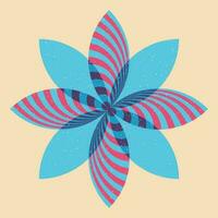 Geometric object  with riso print effect. Vector. Graphic element  for fabric, textile, clothing, wrapping paper, wallpaper, poster. Graphic element.  Perfect For your own decoration or design vector