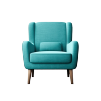 Modern vivid armchair isolated. Illustration png